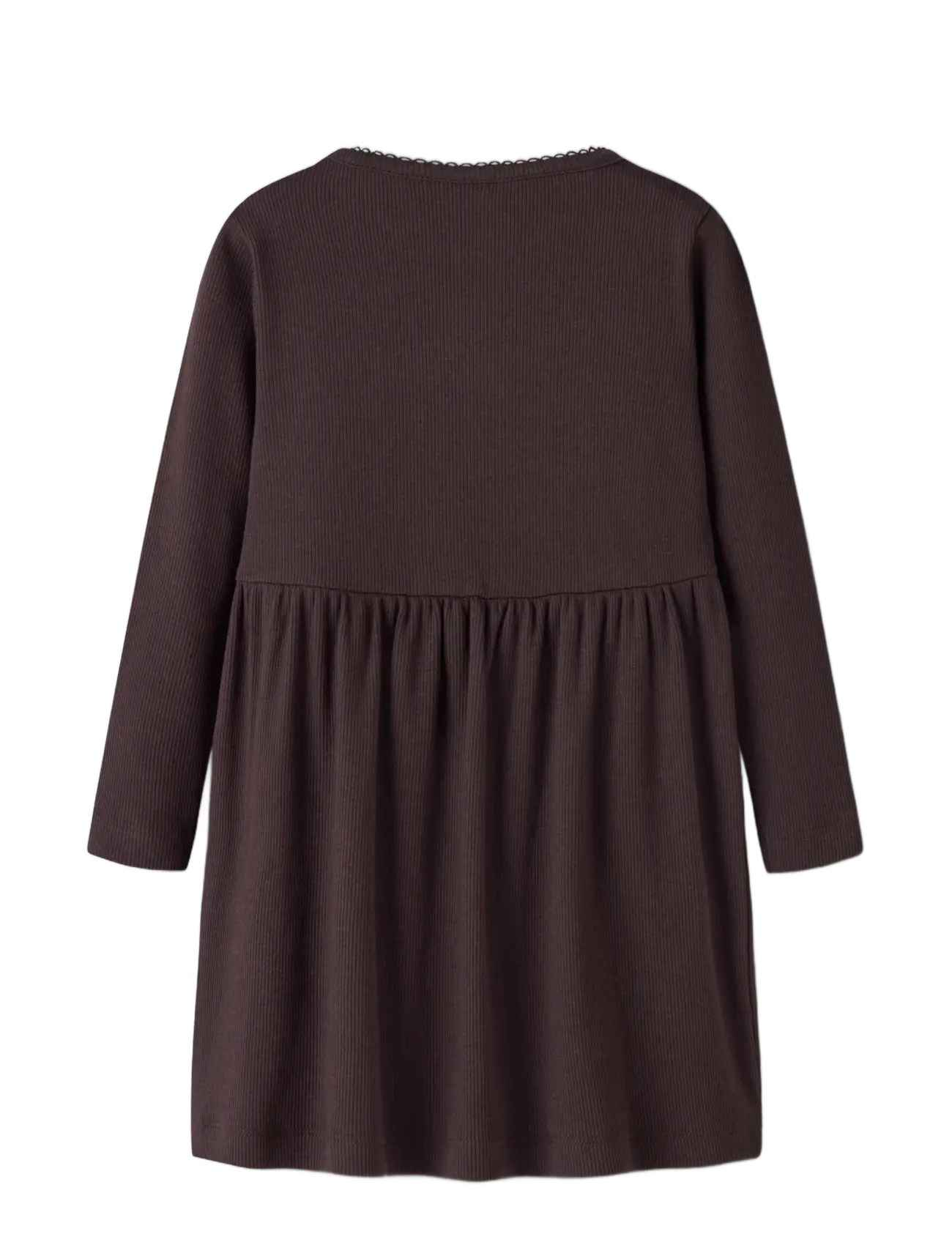 name it - NMFONAYA LS SLIM DRESS BOX - chocolate plum - 1
