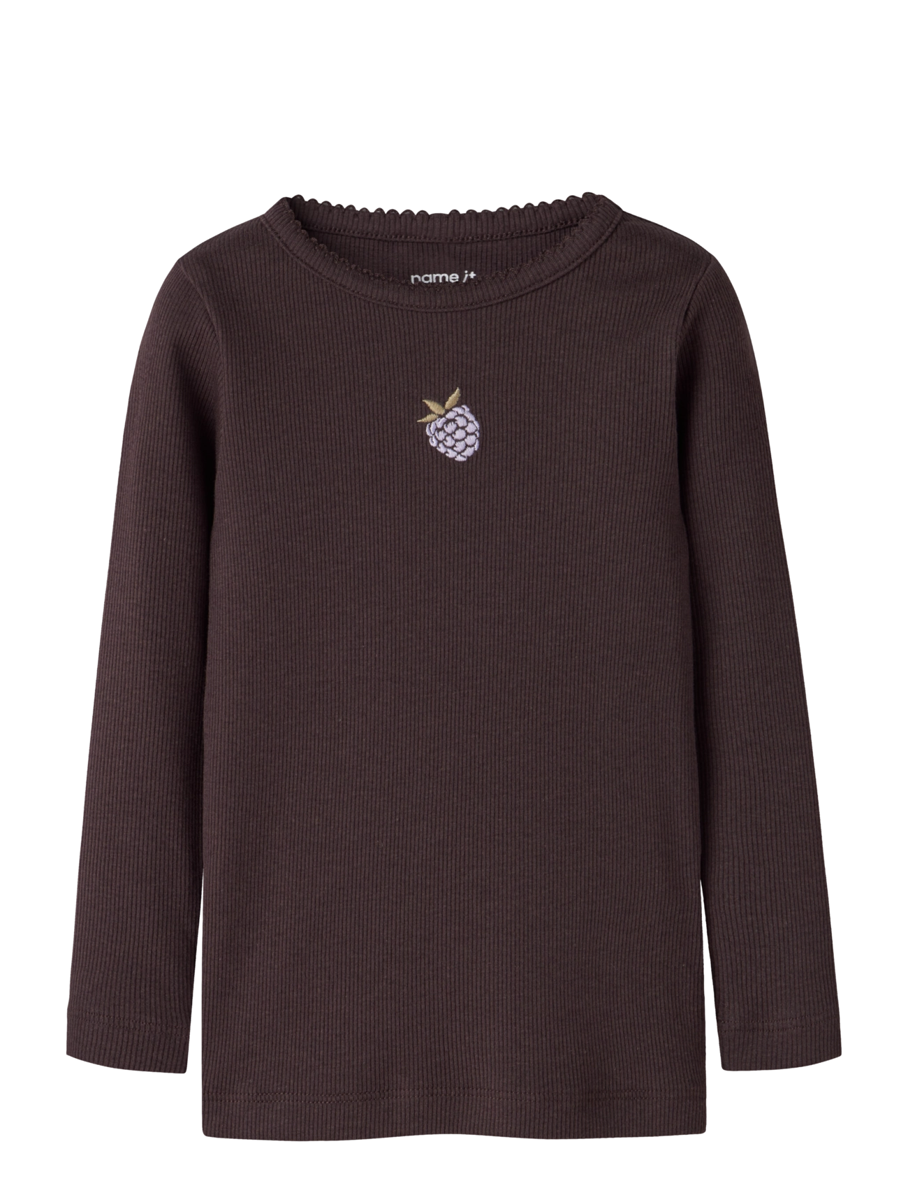 name it NMFONAYA LS XSL TOP BOX - T-shirts - CHOCOLATE PLUM / brown