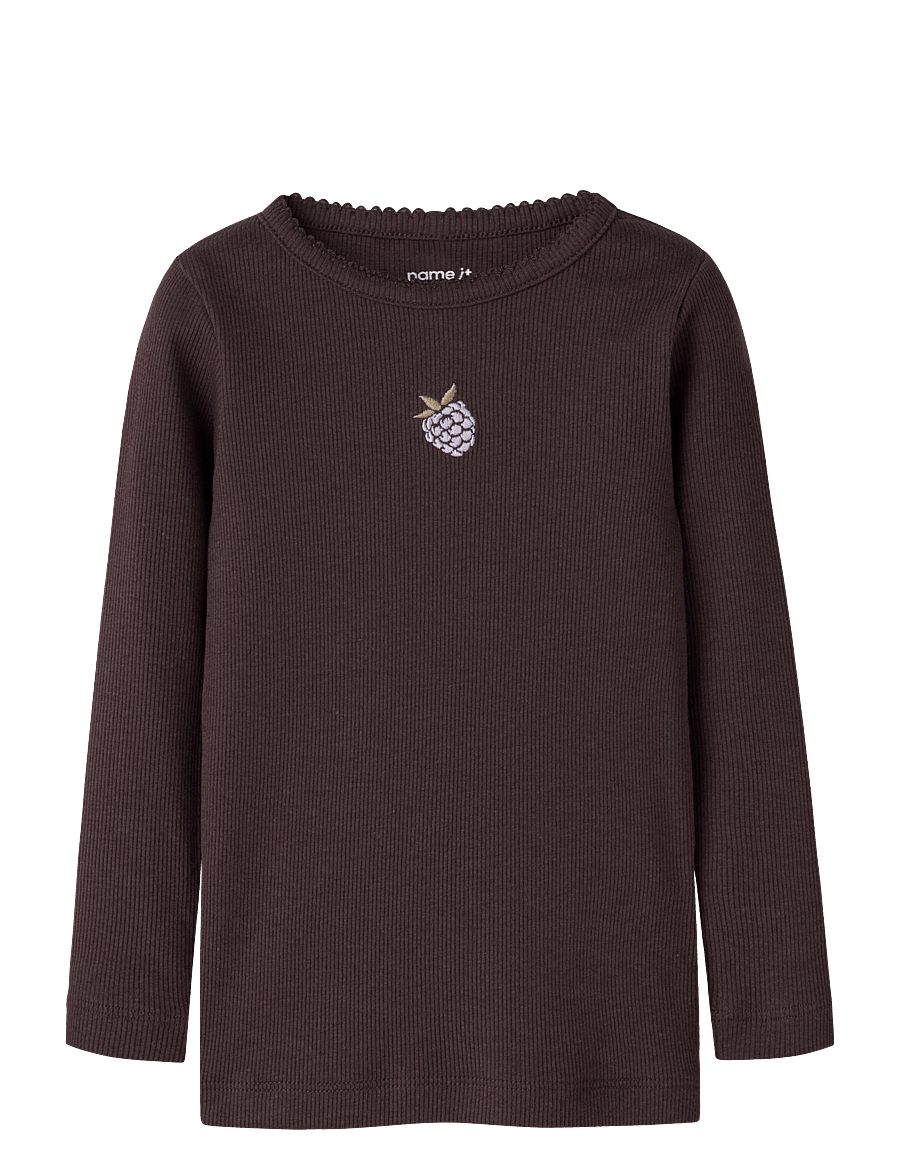 name it - NMFONAYA LS XSL TOP BOX - chocolate plum - 0