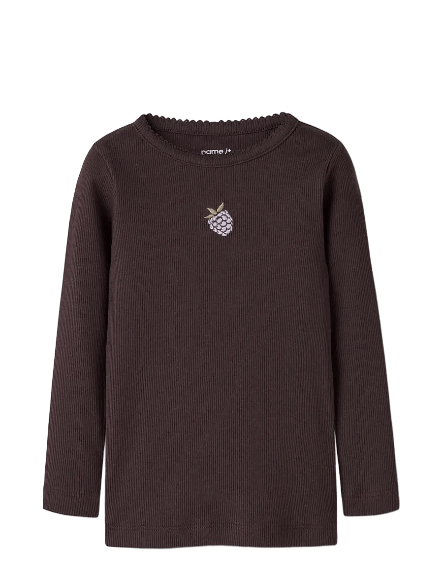 name it - NMFONAYA LS XSL TOP BOX - chocolate plum - 2