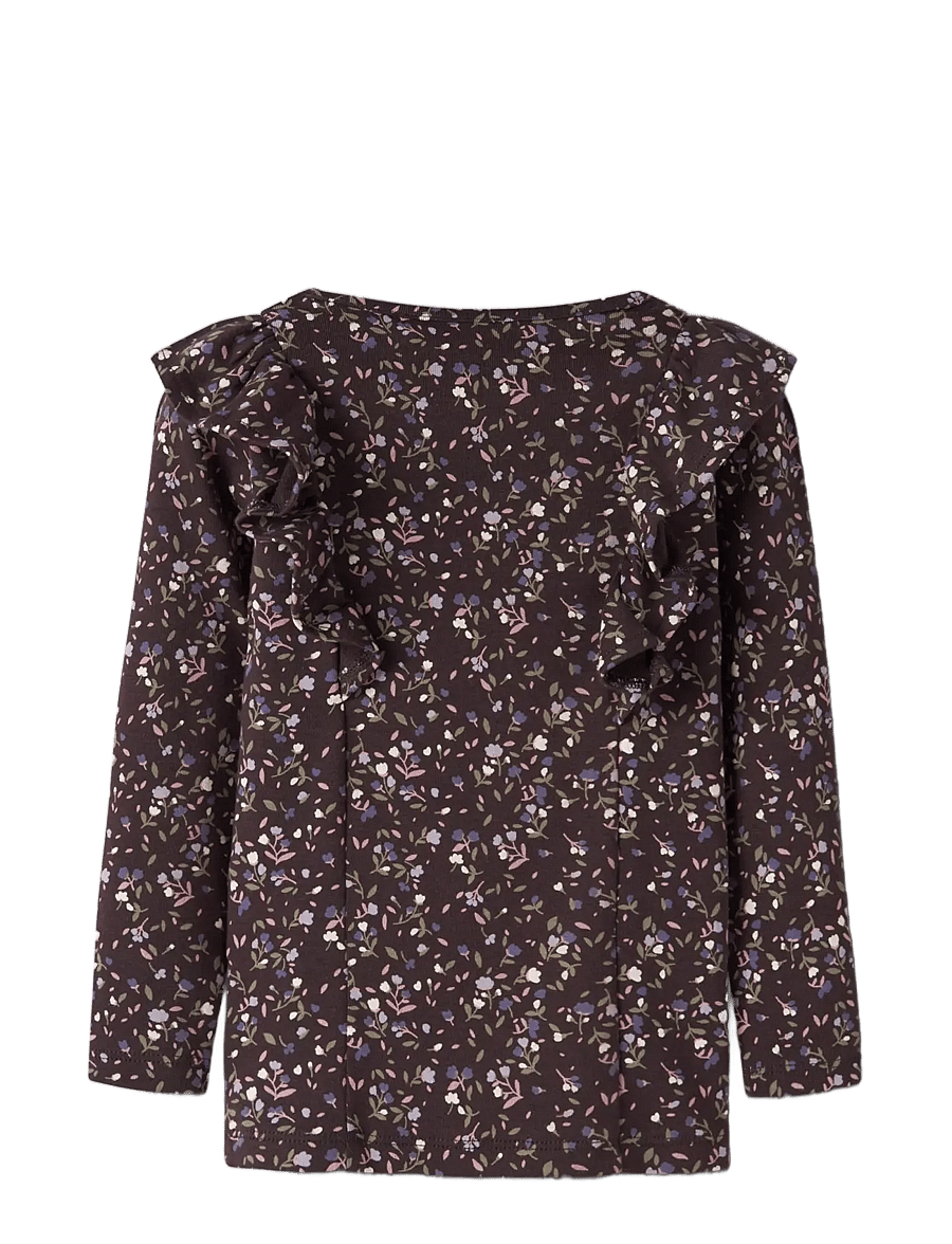 name it - NMFOCEANA LS XSL TOP - chocolate plum - 1