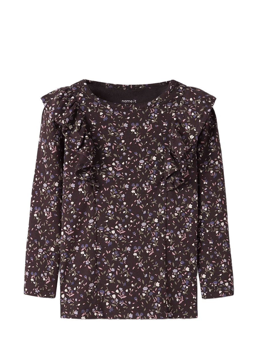 name it - NMFOCEANA LS XSL TOP - chocolate plum - 2