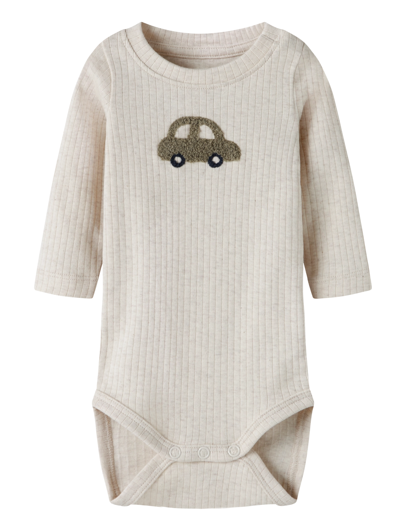 name it NBMOLANDER LS BODY BOX - Pikkade varrukatega bodid - PEYOTE MELANGE / beige