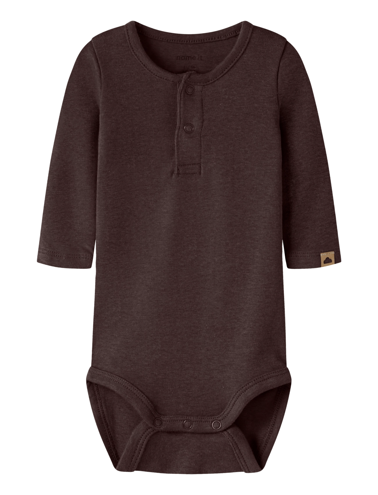 name it NBMOHONEY LS BODY - Pikkade varrukatega bodid - CHOCOLATE PLUM / brown