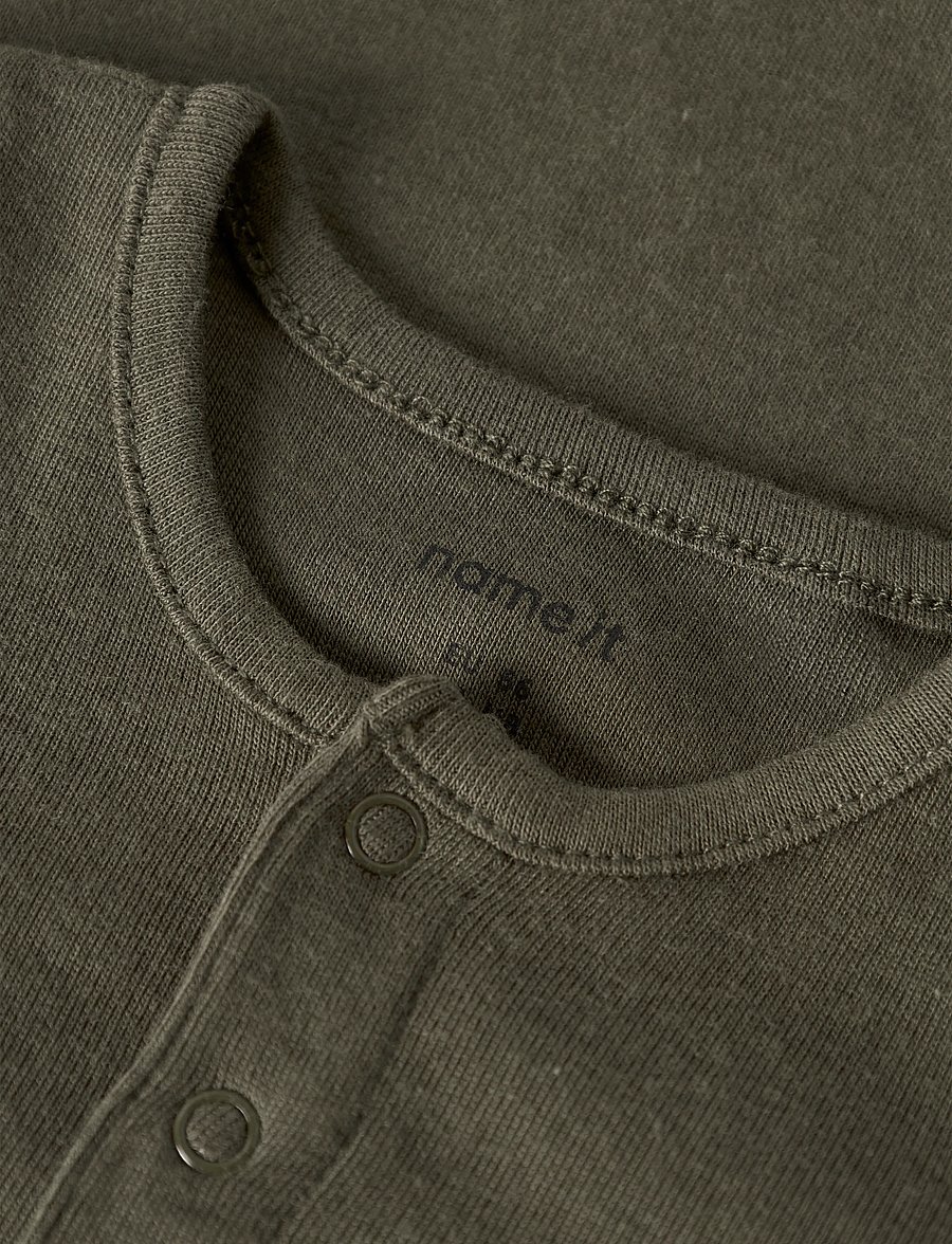 name it - NBMOHONEY LS BODY - pikkade varrukatega bodid - olive night - 3