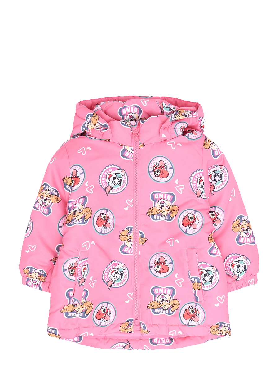 name it - NMFMAXI JI PAW JACKET NOOS CPLGM - daunen- und steppjacken - flowering ginger - 0