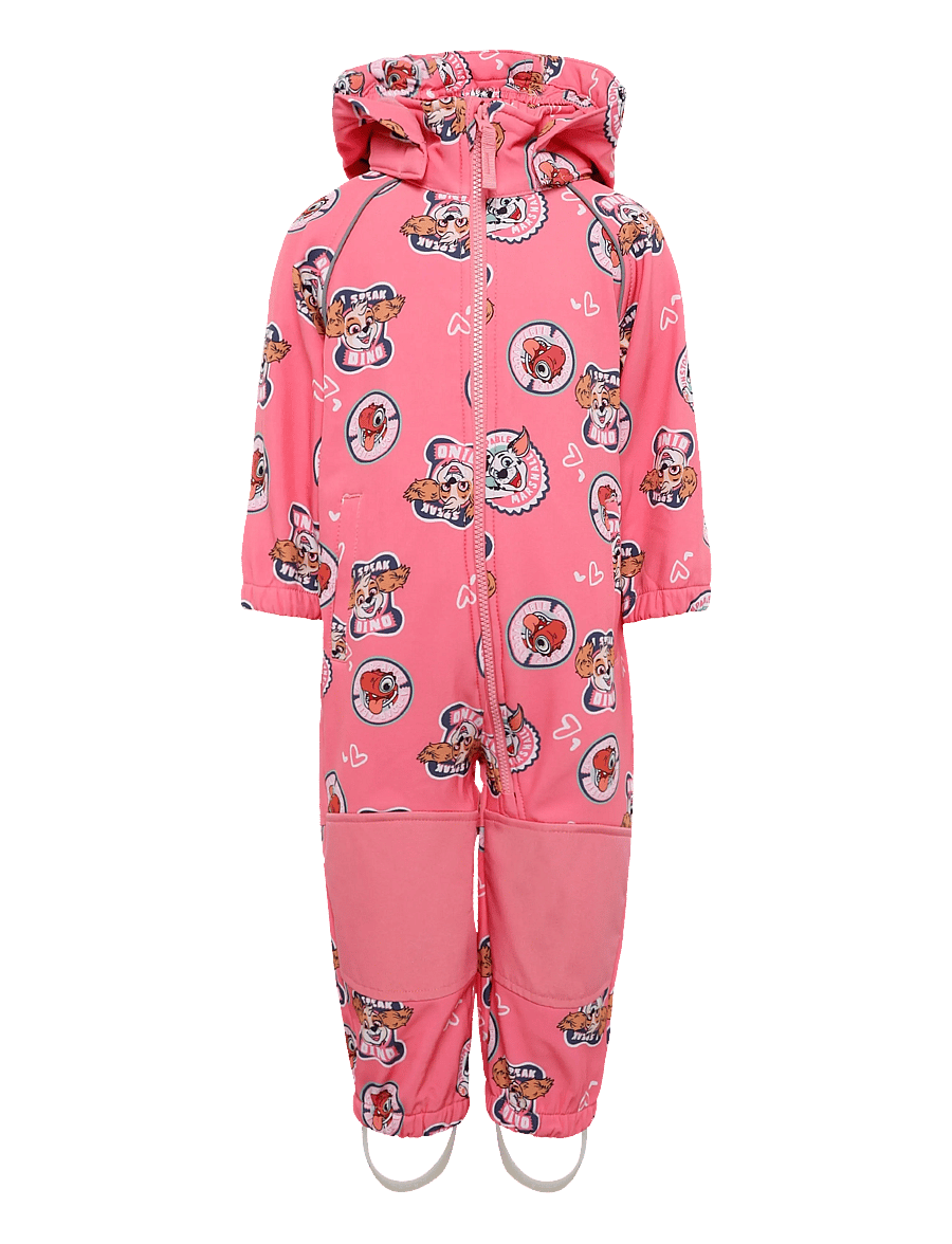 name it - NMFALFA08 PAW SOFTSHELL SUIT NOOS CPLGM - softshell-overalls - flowering ginger - 0