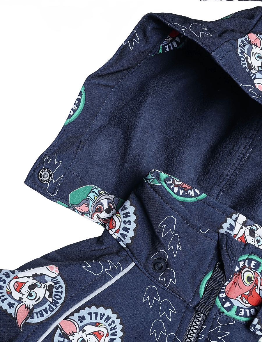 name it - NMMALFA08 PAW SOFTSHELL SUIT NOOS CPLGM - softshell-overalls - navy blazer - 2