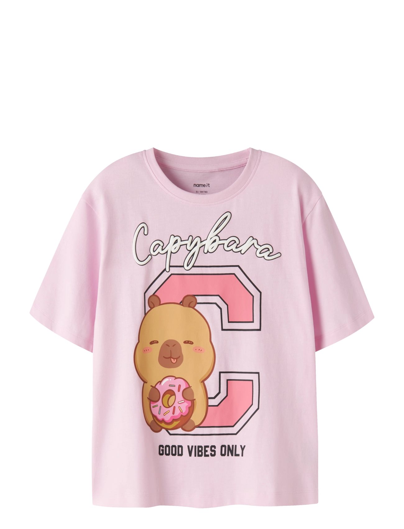 name it NKFJYSSA CAPYBARA SS NREG TOP BOX SKY - T-särgid - PIROUETTE / pink/rose