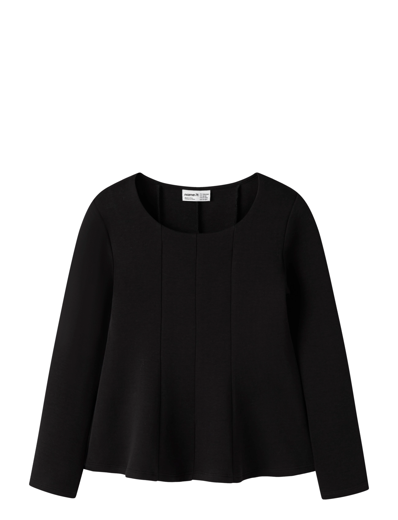 name it NKFOFANA LS TOP - Oberteile & T-Shirts - BLACK / black