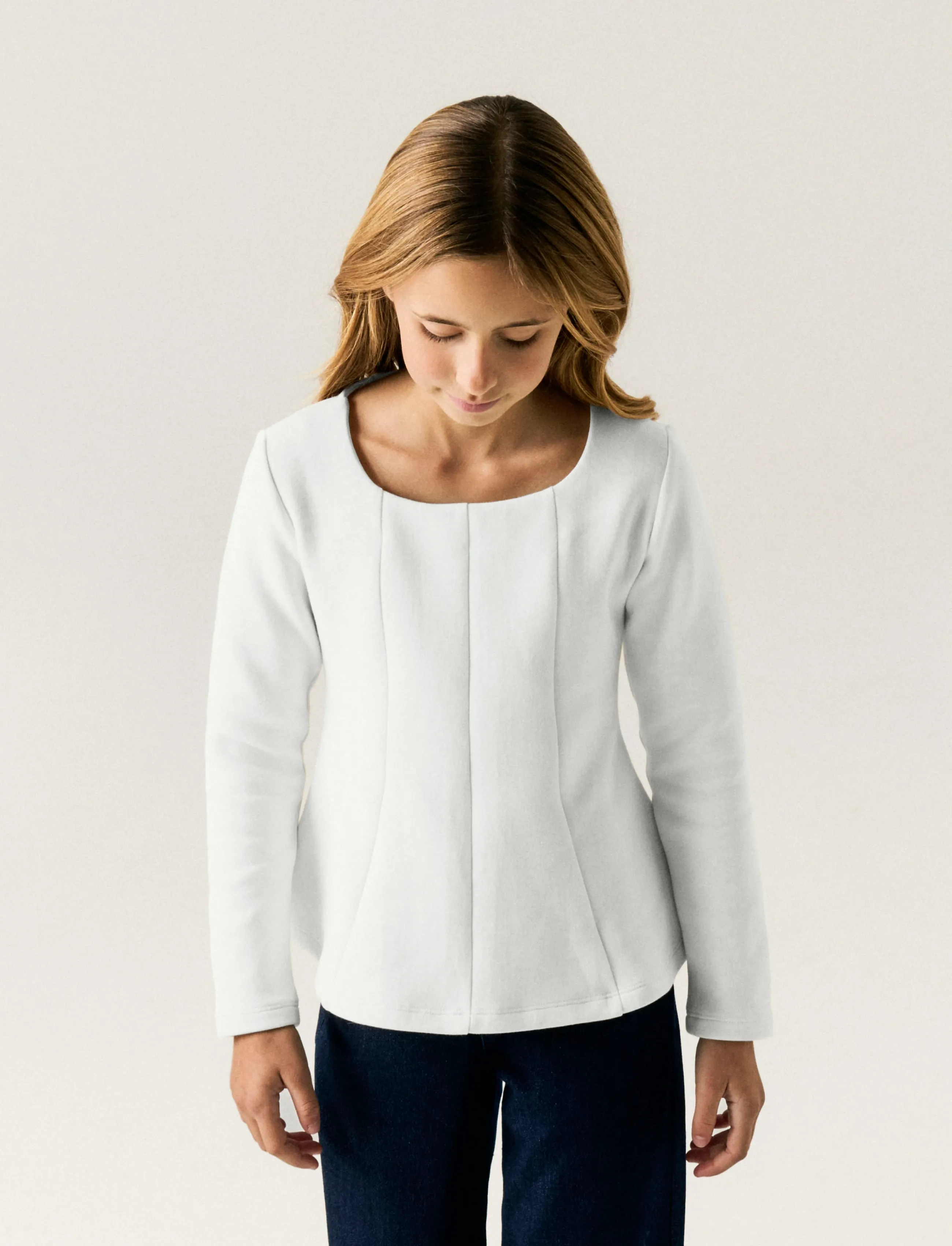 name it - NKFOFANA LS TOP - langärmelig - cloud dancer - 3