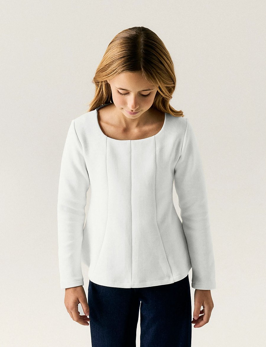name it - NKFOFANA LS TOP - langärmelig - cloud dancer - 3