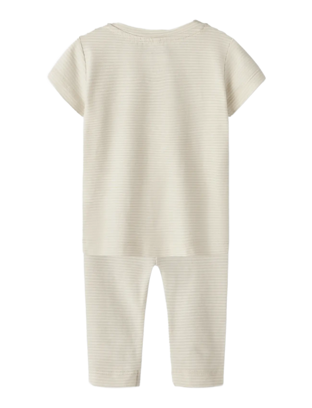 name it - NBNJOPLE SS TOP SET - sett með stuttermabol - almond milk - 1