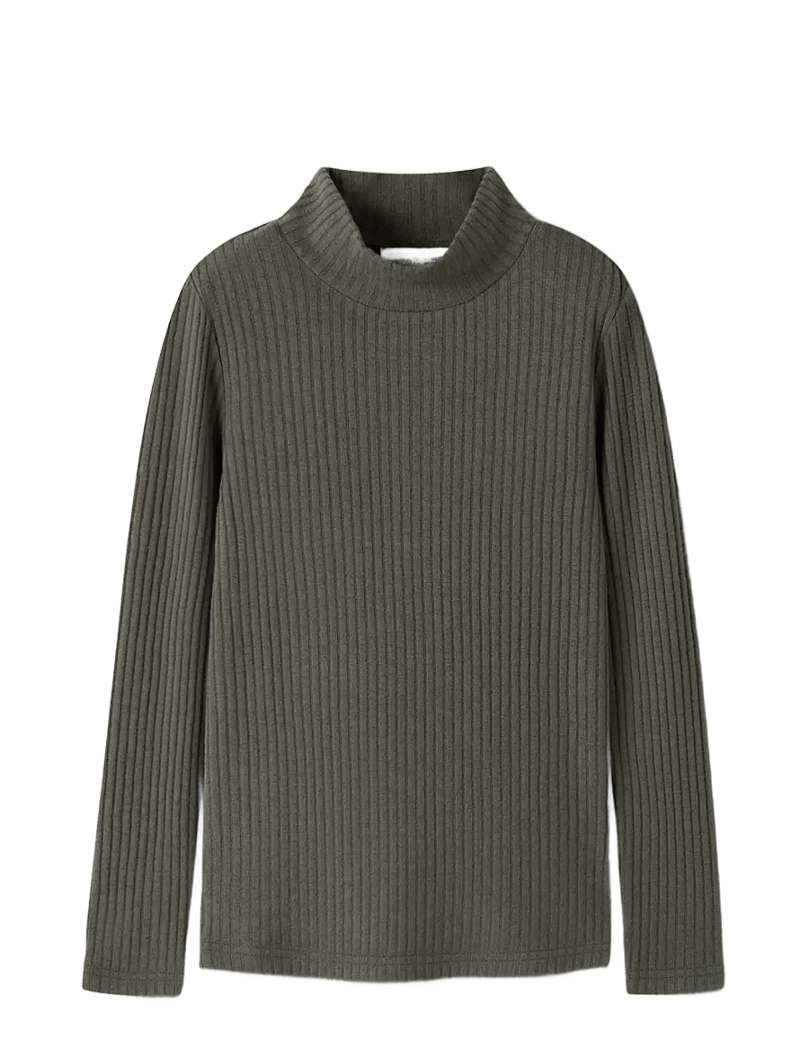 name it - NKFOMAGGIE LS SLIM TOP - langärmelig - olive night - 2