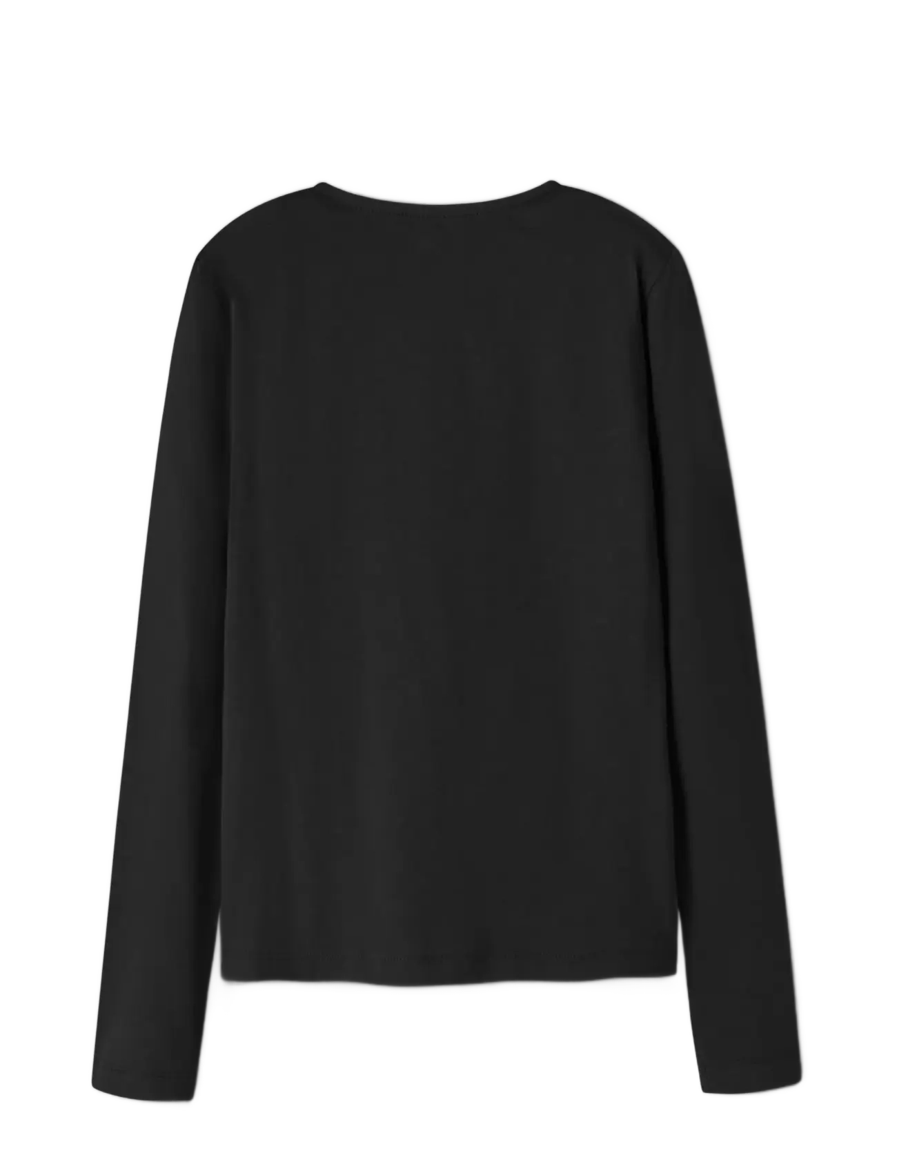 name it - NKFOLENNI LS SLIM TOP BOX - långärmade t-shirts - black - 1