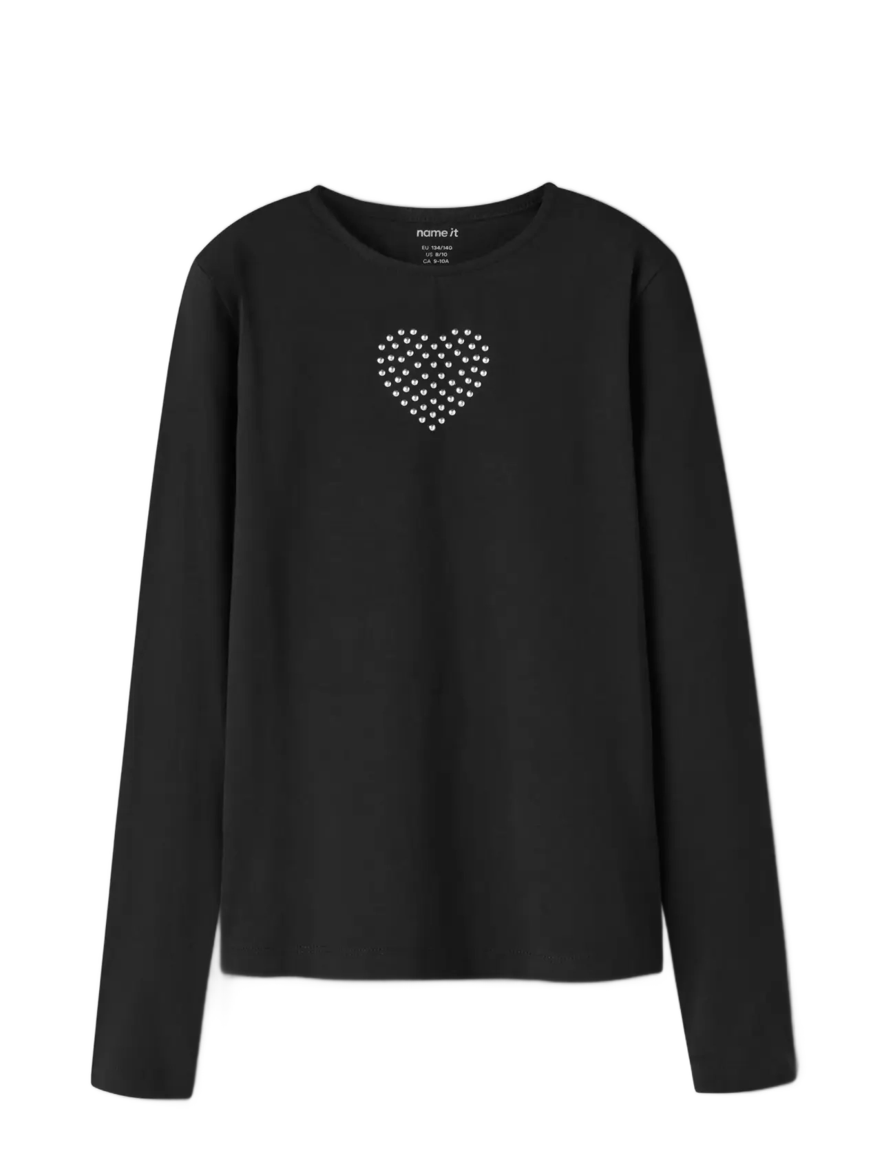 name it - NKFOLENNI LS SLIM TOP BOX - långärmade t-shirts - black - 2
