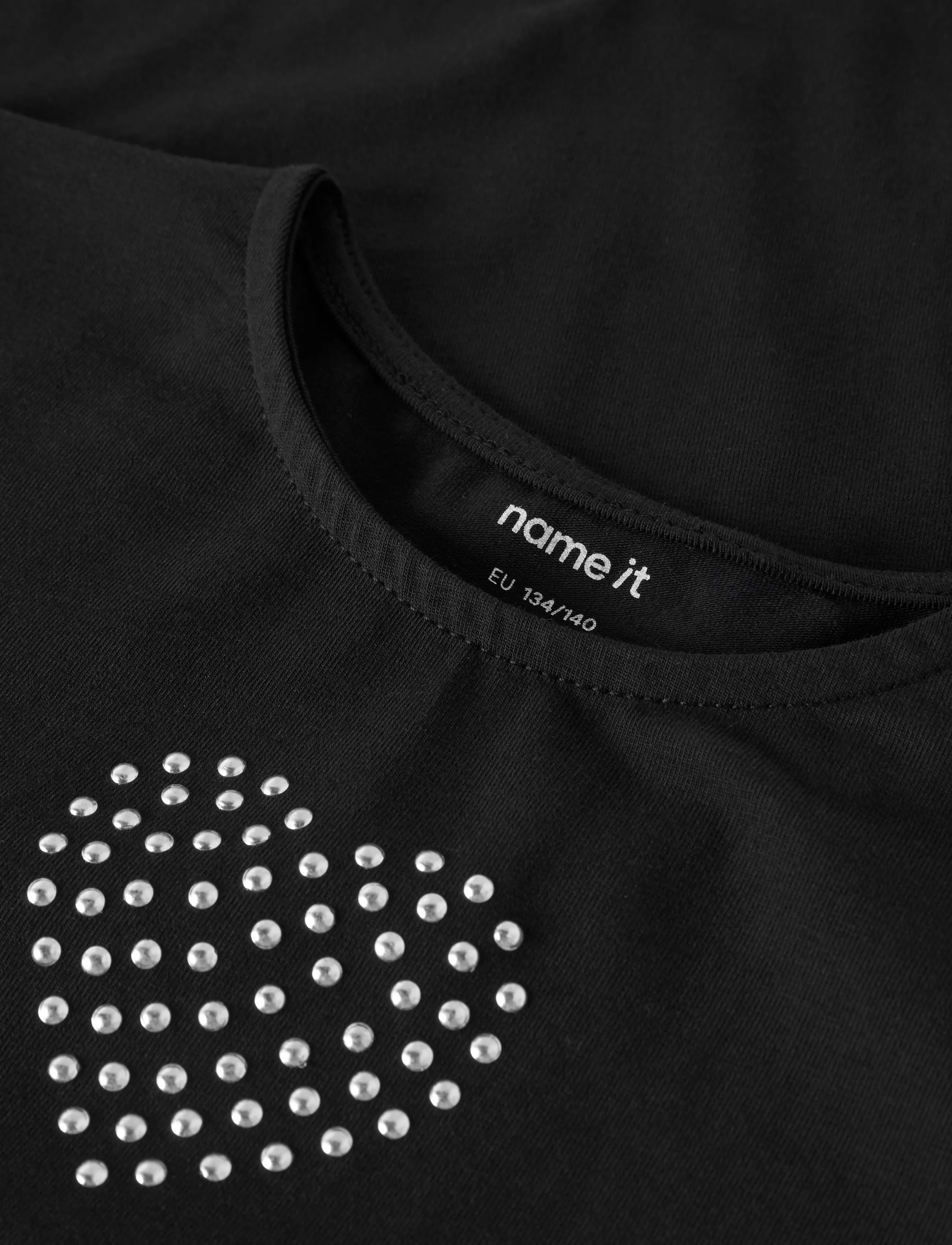 name it - NKFOLENNI LS SLIM TOP BOX - långärmade t-shirts - black - 3