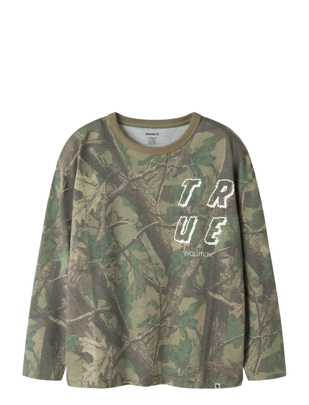 name it NKMOMICKY LS RLX TOP BOX - Oberteile & T-Shirts - MERMAID / multi