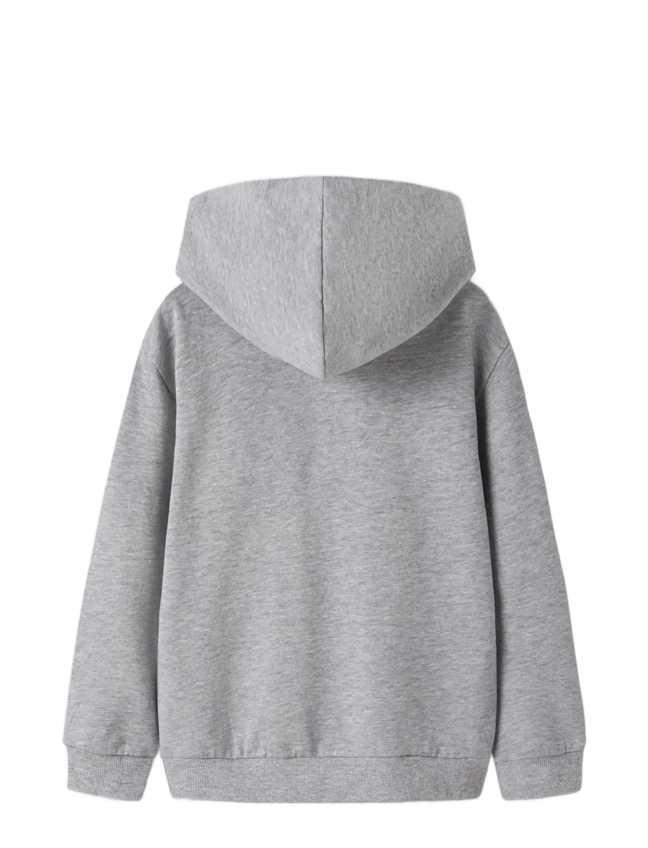 name it - NKMOSVALD LS NREG SWEAT WH BRU BOX - huvtröjor - grey melange - 1