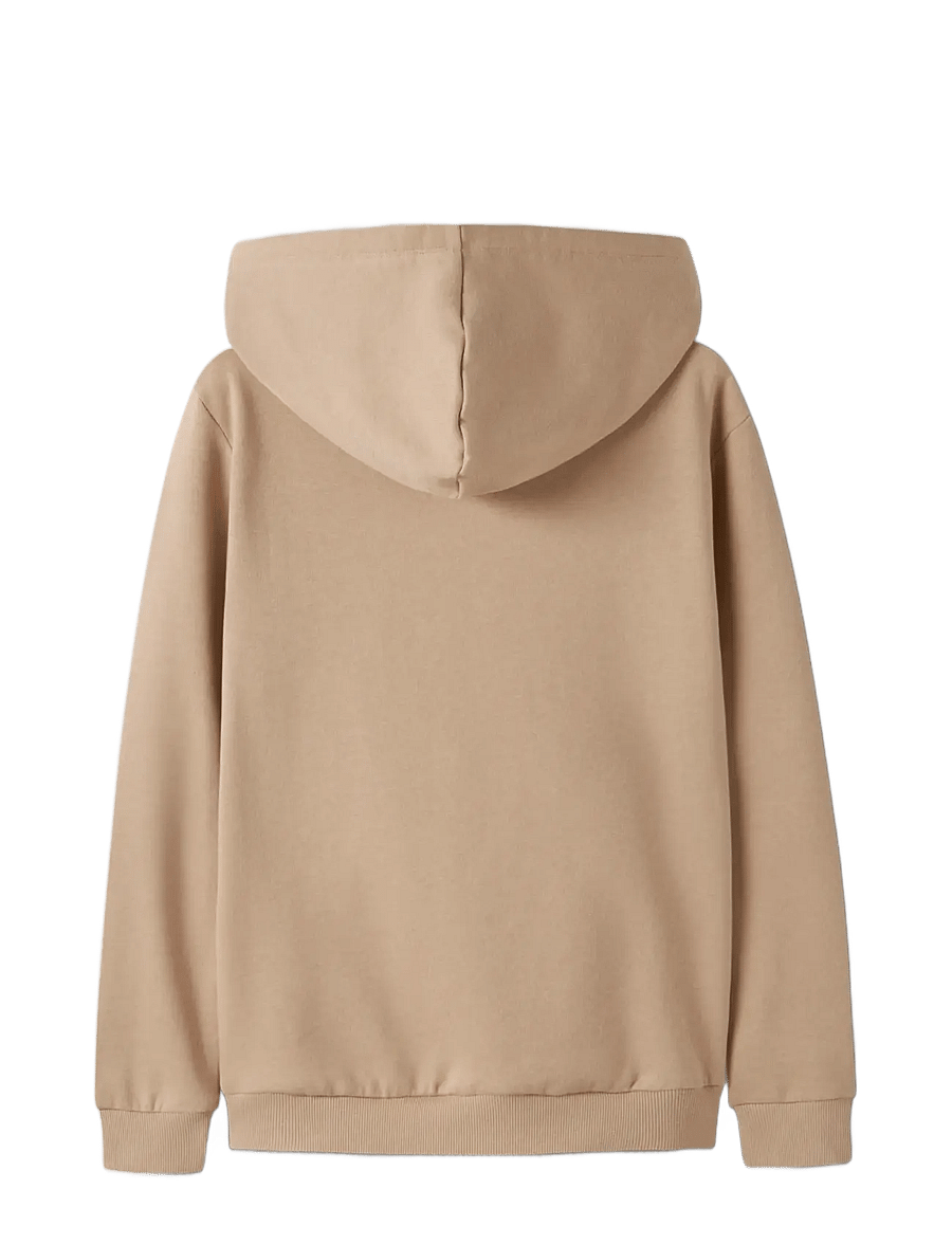 name it - NKMOSVALD LS NREG SWEAT WH BRU BOX - huvtröjor - sesame - 1