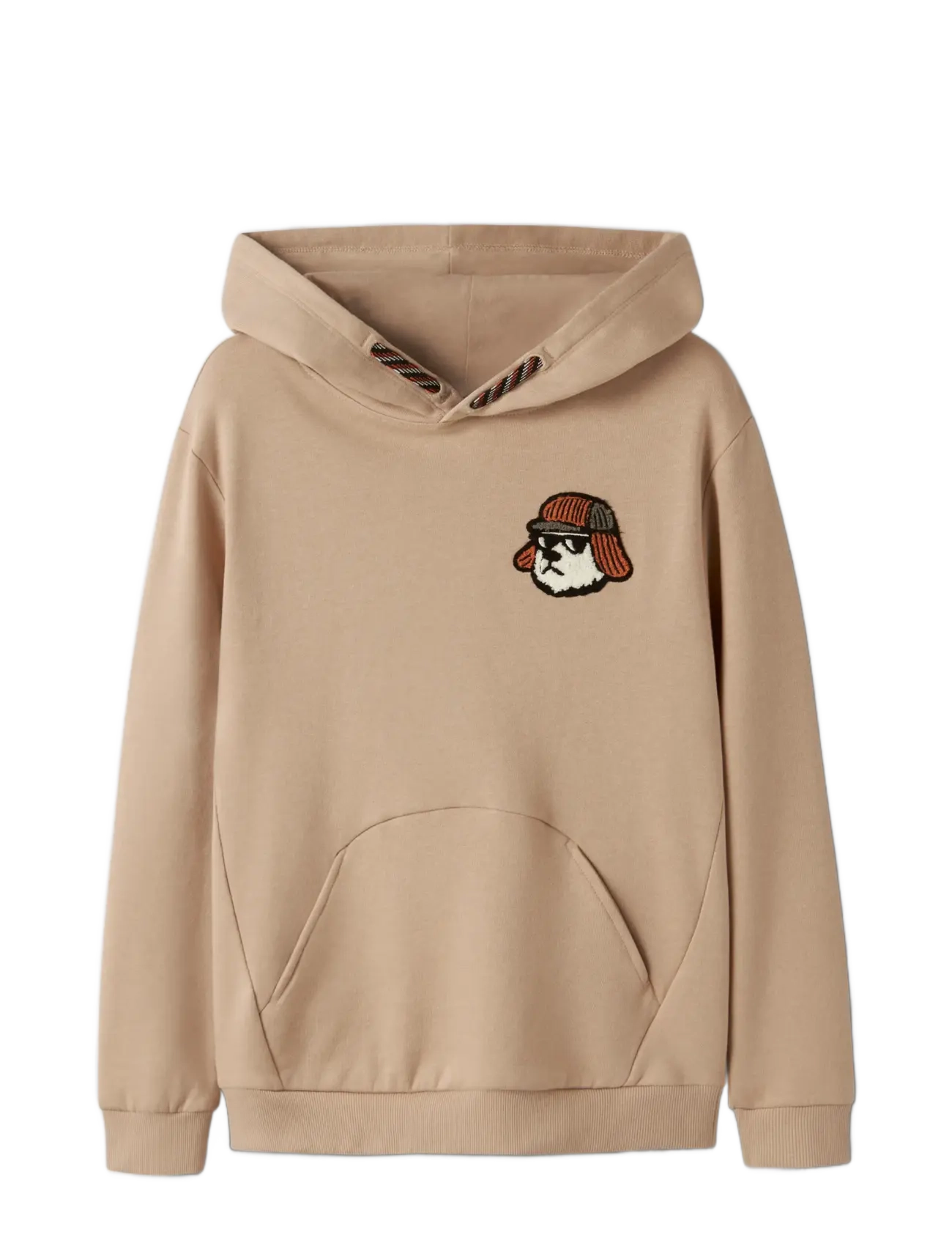 name it - NKMOSVALD LS NREG SWEAT WH BRU BOX - huvtröjor - sesame - 2