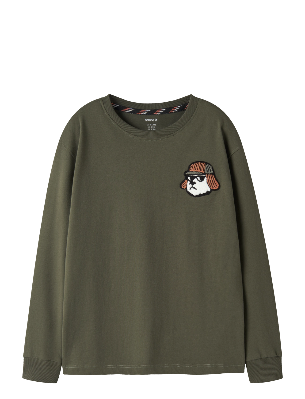 name it NKMOSVALDI LS NREG TOP BOX - Oberteile & T-Shirts - OLIVE NIGHT / khaki/green