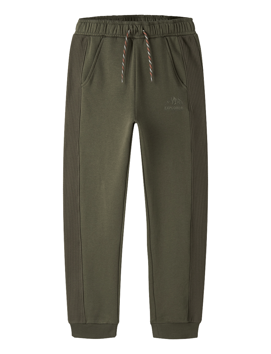 name it - NKMODIN NREG SWEAT PANT BRU - mjukisbyxor - olive night - 0