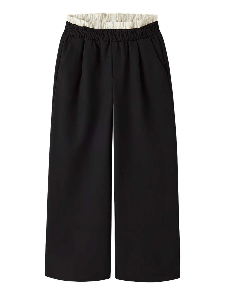 name it - NKFOJETTO X-WIDE PANT - black - 0