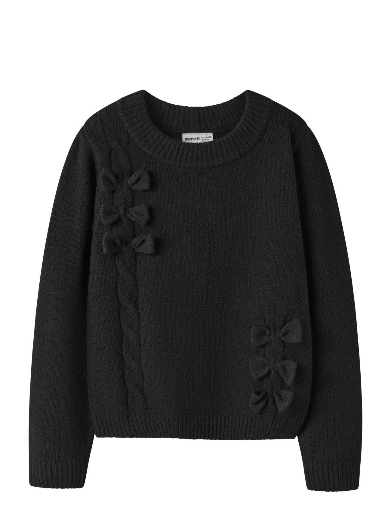 name it NKFOJESMI LS KNIT - Kleidung - BLACK / black