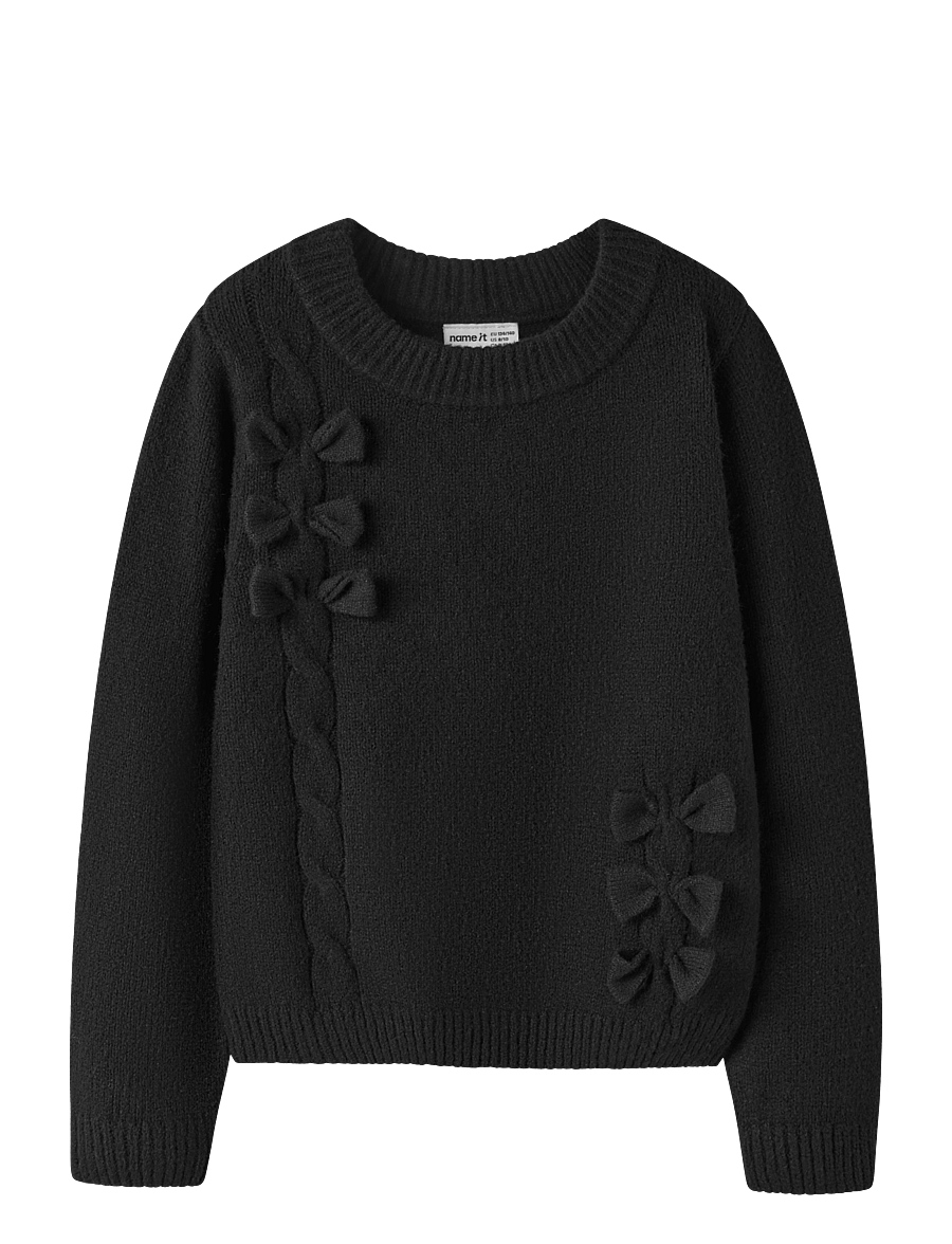 name it - NKFOJESMI LS KNIT - black - 0