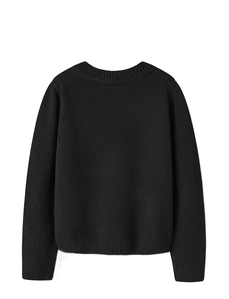 name it - NKFOJESMI LS KNIT - black - 1
