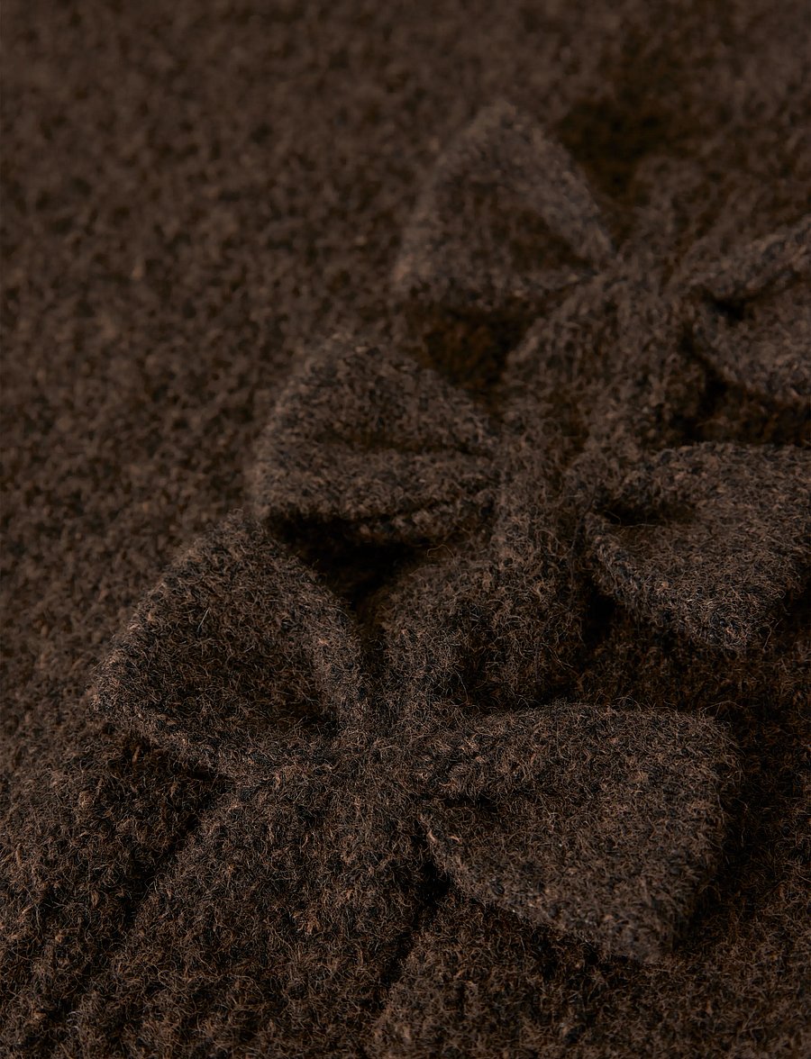name it - NKFOJESMI LS KNIT - stickade tröjor - chocolate plum - 2
