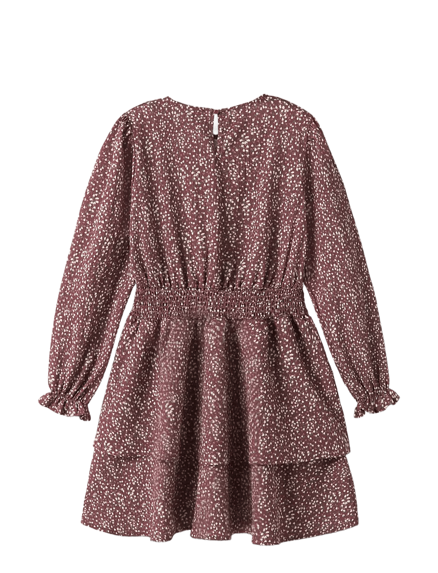 name it - NKFOHAJO LS DRESS - langærmede hverdagskjoler - wild ginger - 1