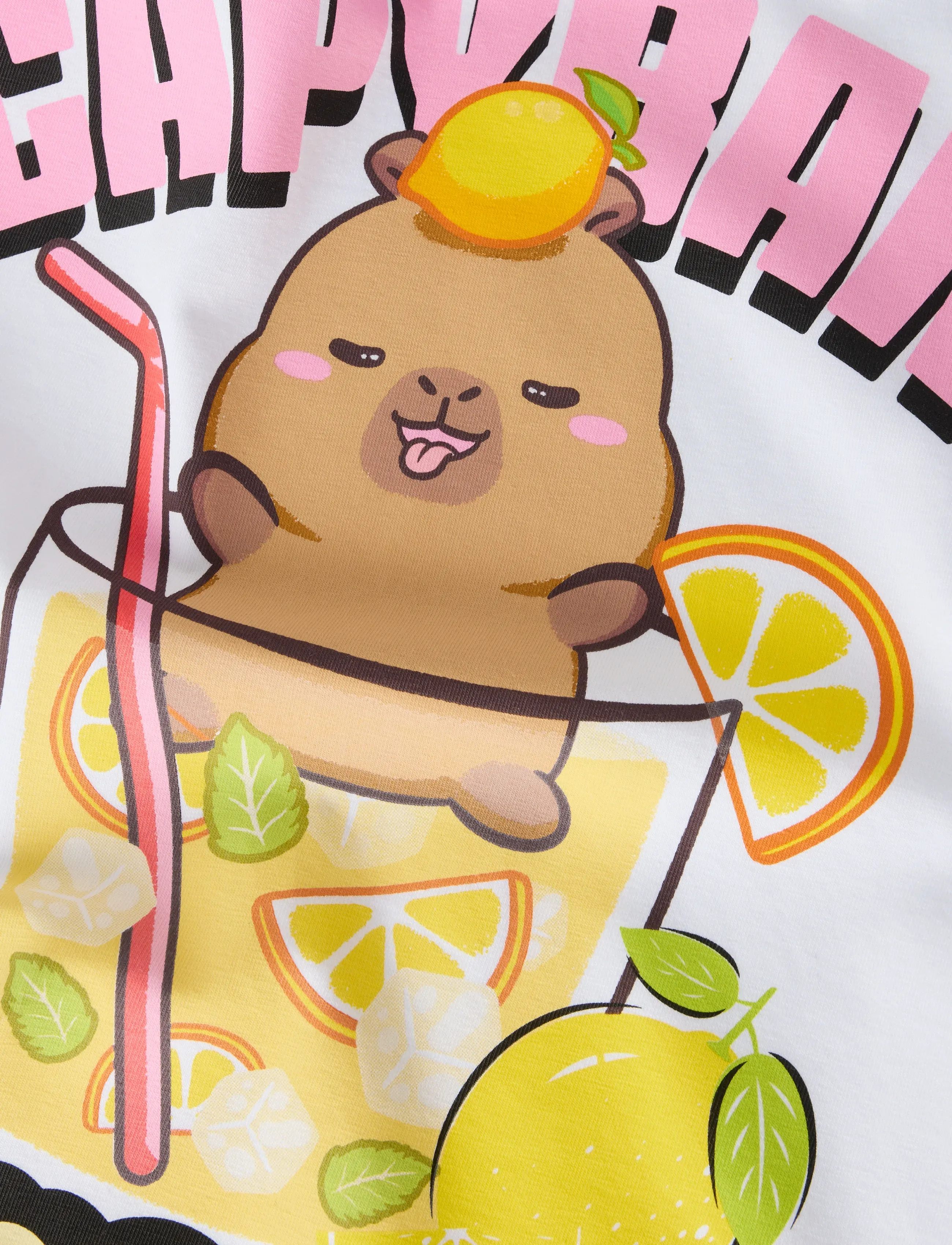 name it - NKFABINA CAPYBARA SS NREG TOP LNOOS SKY - kortærmede t-shirts - bright white - 5