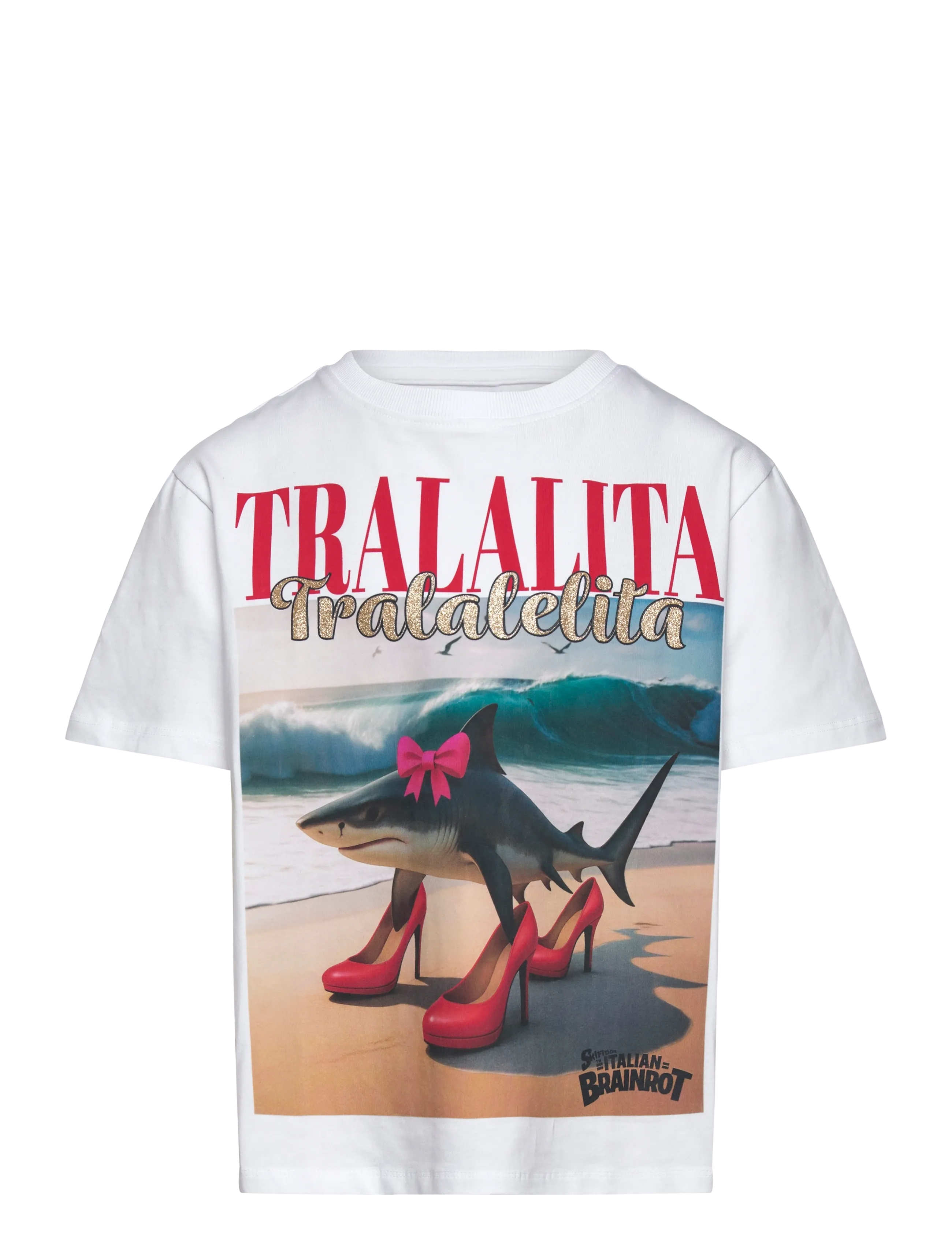 name it NKFADESSA BRAINR SS NREG TOP LNOOS VDE - Oberteile & T-Shirts - BRIGHT WHITE / white