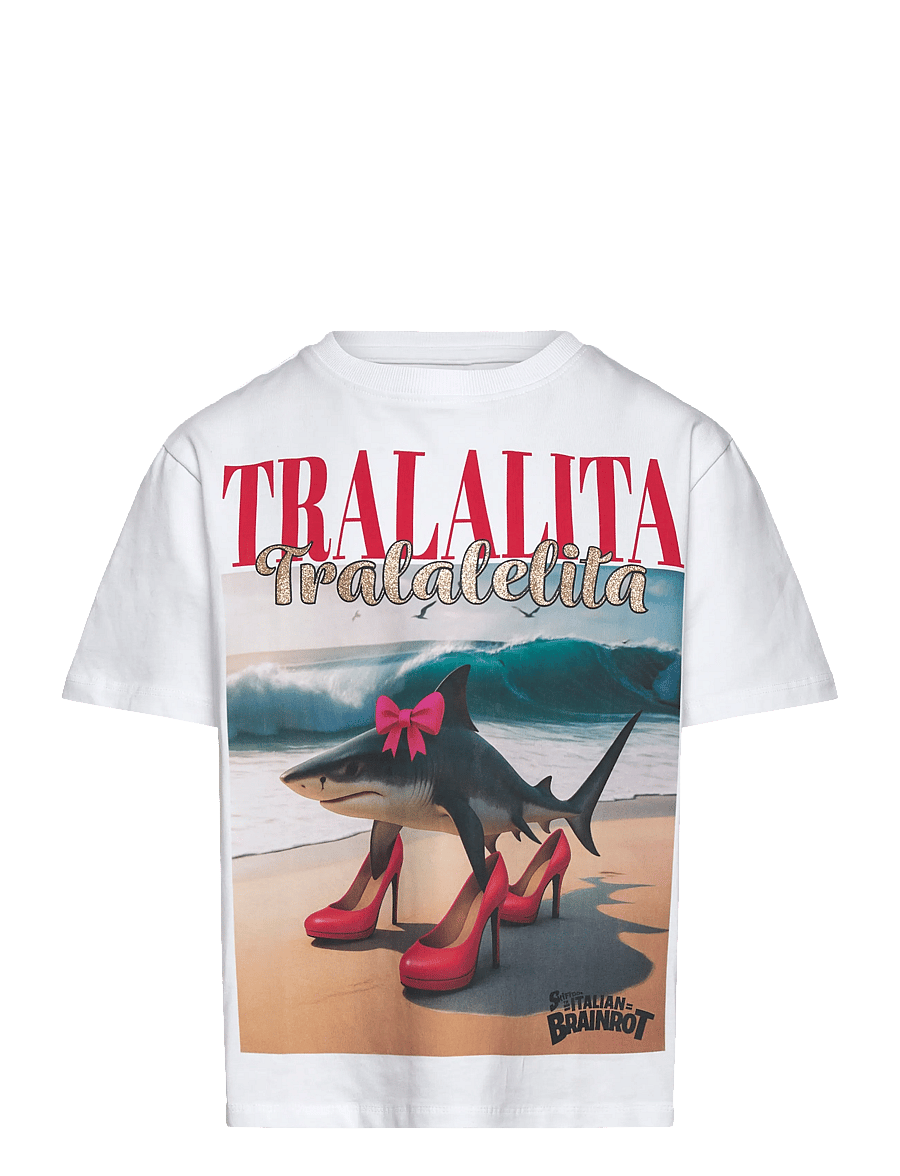 name it - NKFADESSA BRAINR SS NREG TOP LNOOS VDE - kortærmede t-shirts - bright white - 0