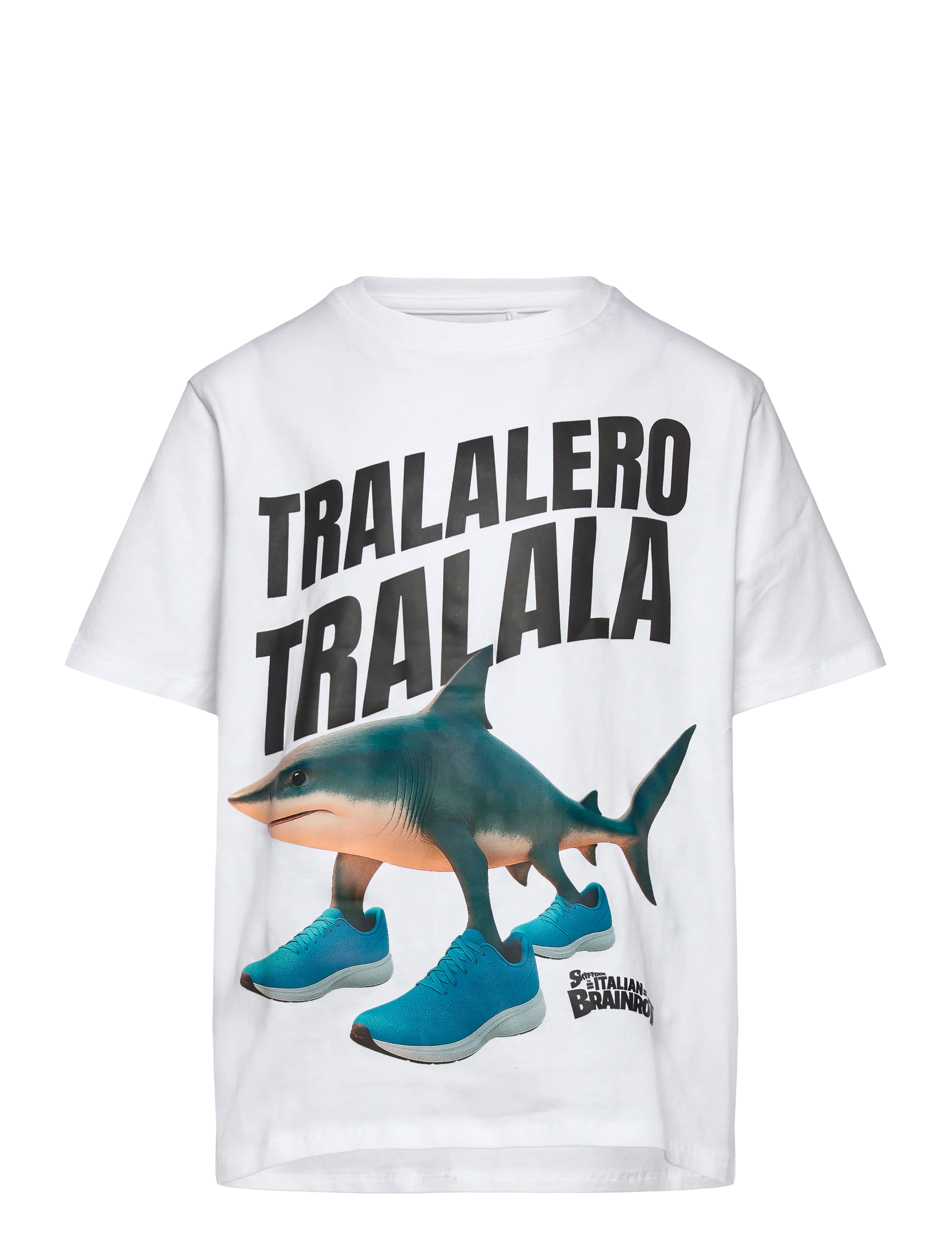 name it Nkmarmi Brainr Ss Nreg Top Lnoos Vde, 122-128, T-shirts, Weiß - Short-sleeved, Kinder