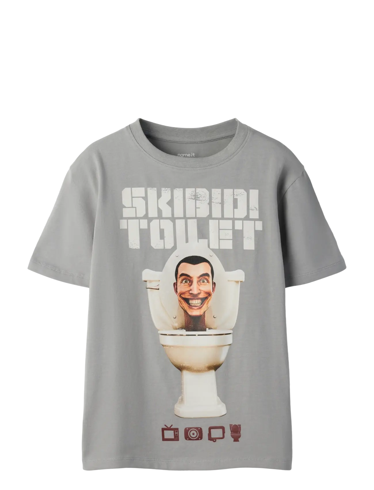 name it NKMARVIS SKIBIDI SS NREG TOP LNOOS VDE - Kleidung - ULTIMATE GREY / grey