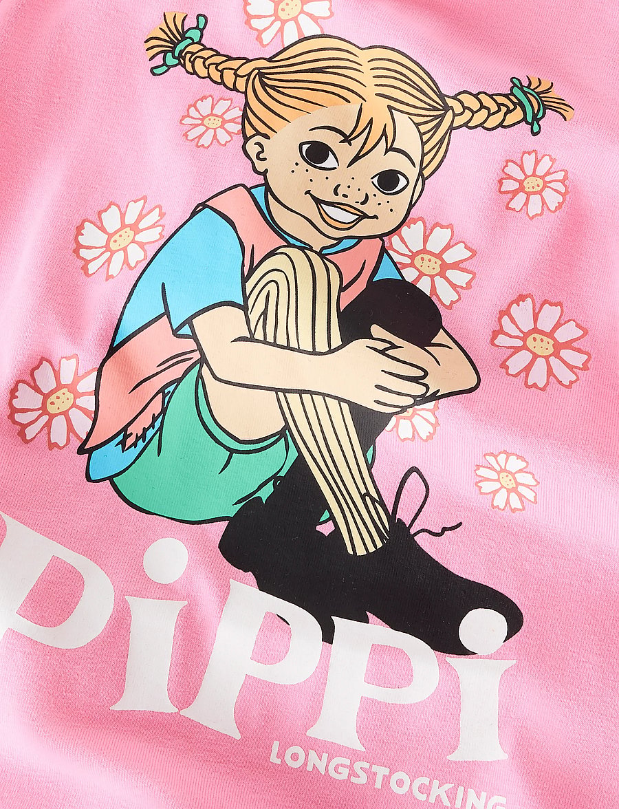 name it - NMFAMEA PIPPI SS DRESS SKY - robes pour bébés à manches courtes - pink drink - 3