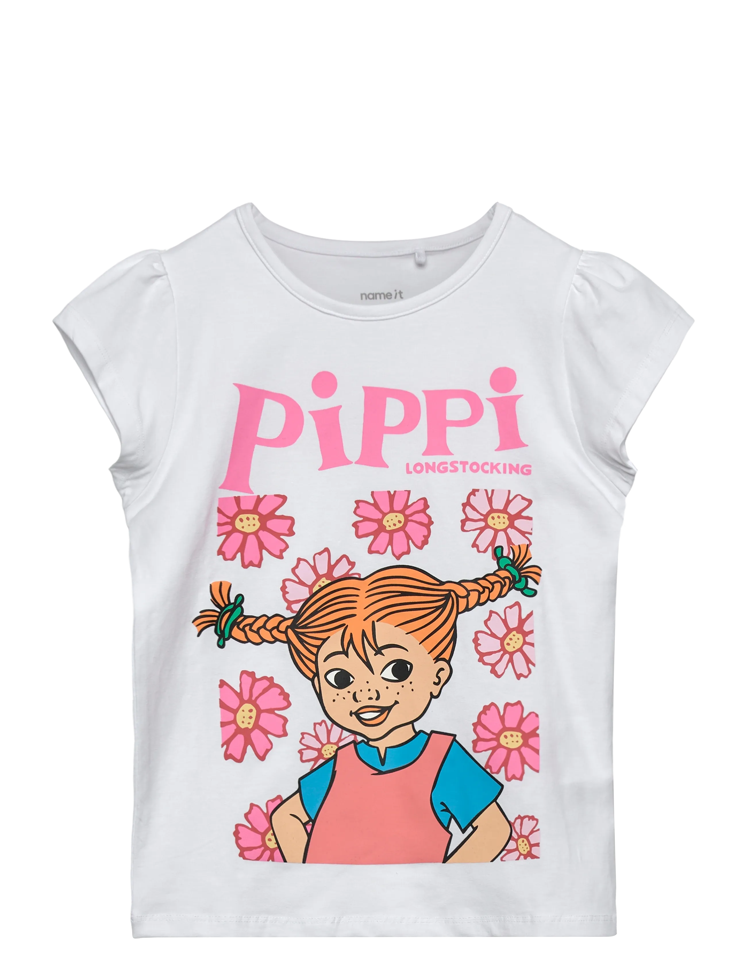 name it NMFAMENA PIPPI SS TOP SKY - Clothing - BRIGHT WHITE / white