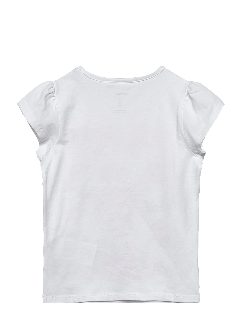 name it - NMFAMENA PIPPI SS TOP SKY - kurzärmelige - bright white - 1