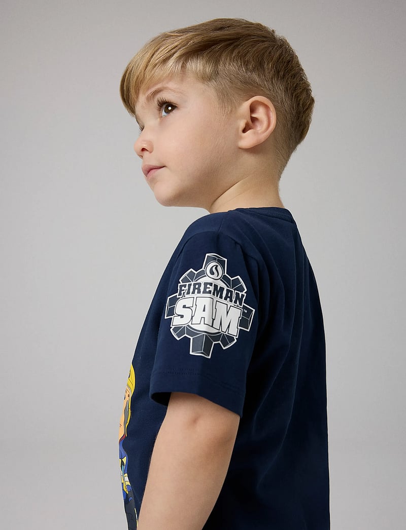 name it - NMMARSON FIREMAN SS NREG TOP BOX MAT - stutterma bolir - navy blazer - 3