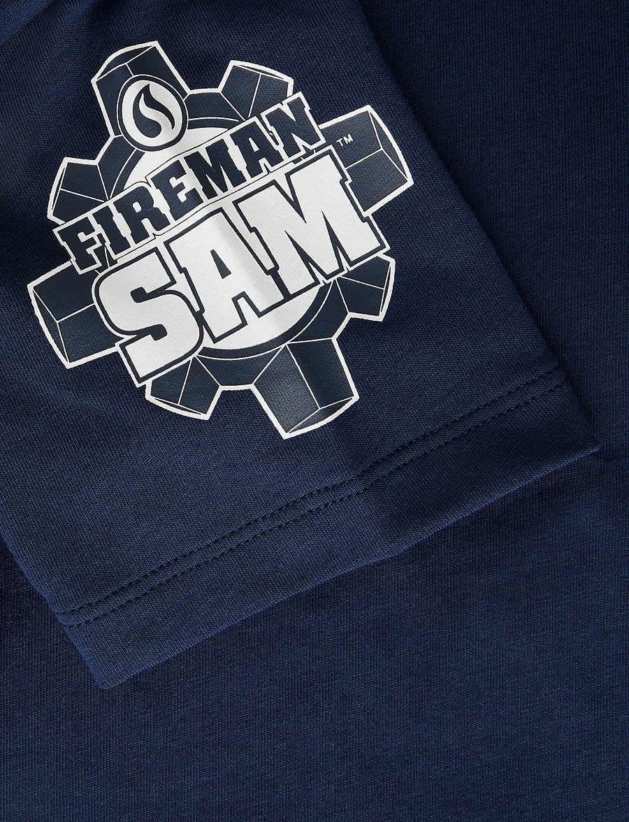 name it - NMMARSON FIREMAN SS NREG TOP BOX MAT - kurzärmelige - navy blazer - 4