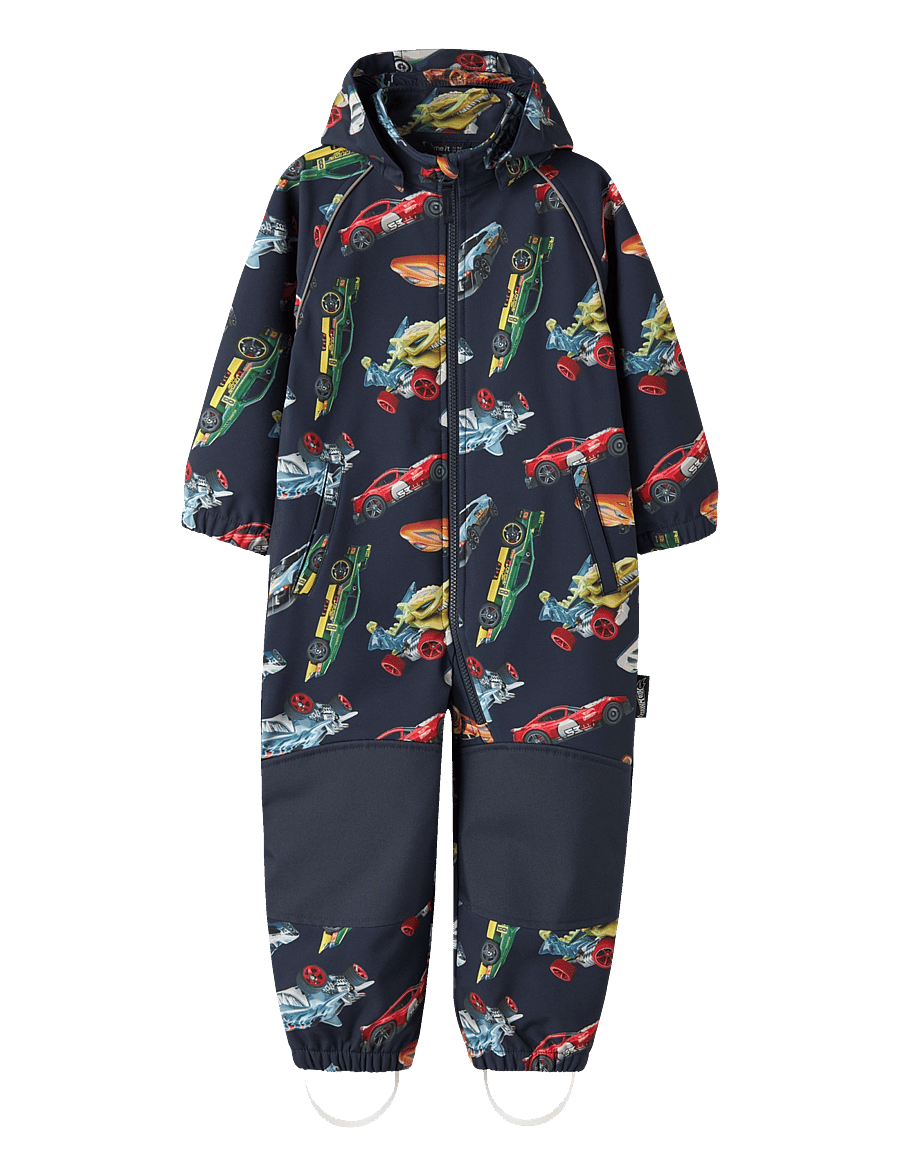 name it - NMMALFA08 HOTWHEELS SOFTESHELL SUIT MAT - navy blazer - 0