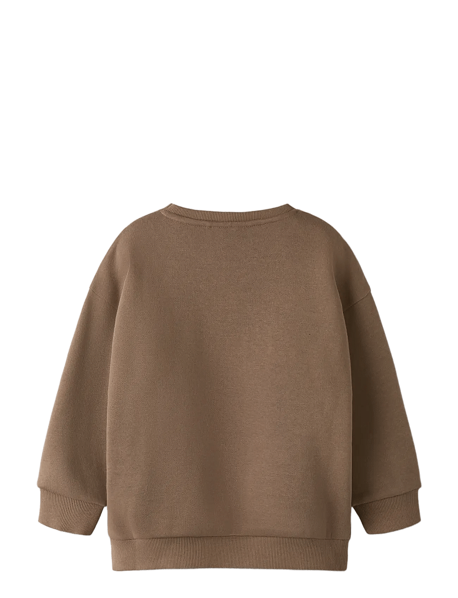 name it - NMNRILEY LS RLX SWEAT BRU NOOS - sweatshirts - brown lentil - 1