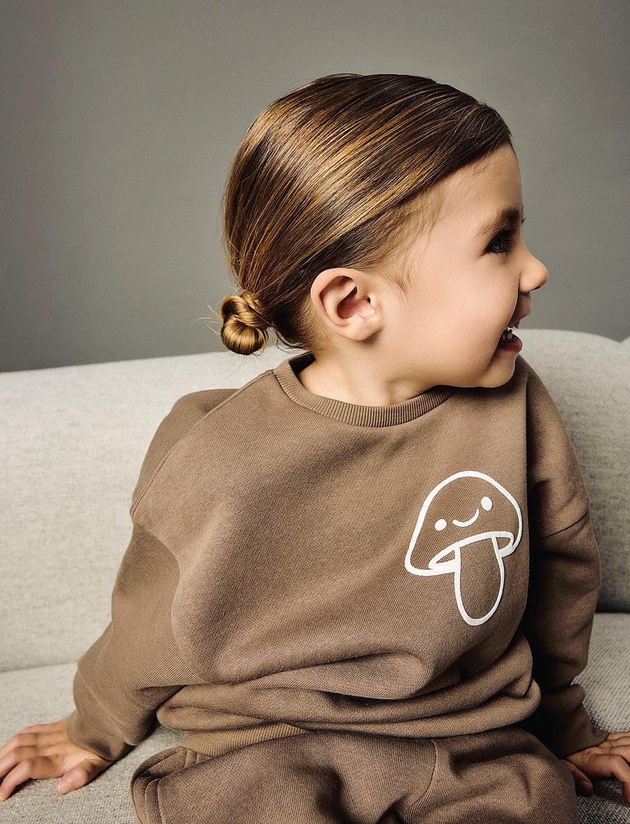 name it - NMNRILEY LS RLX SWEAT BRU NOOS - sweatshirts - brown lentil - 4