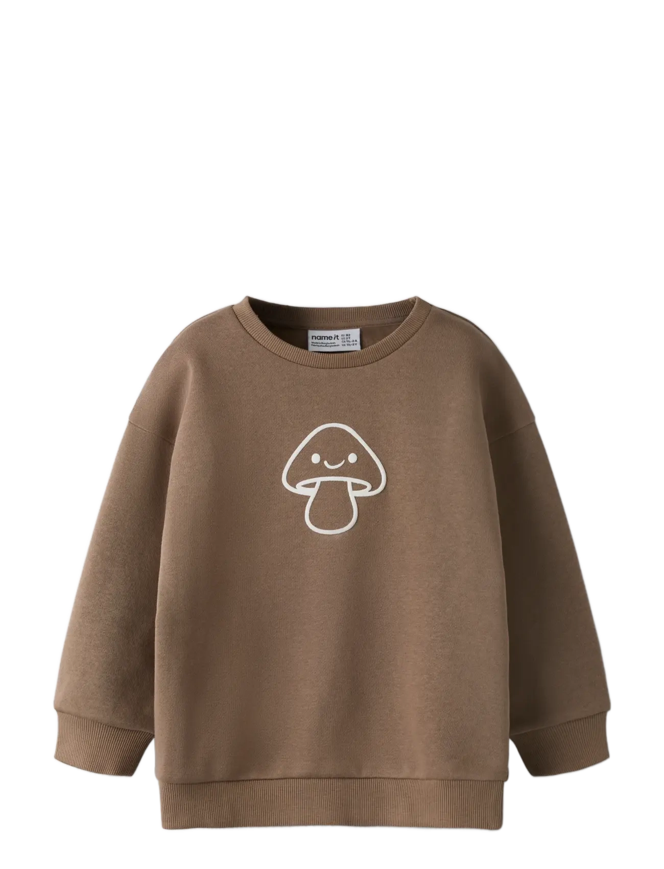 name it - NMNRILEY LS RLX SWEAT BRU NOOS - sweatshirts - brown lentil - 2