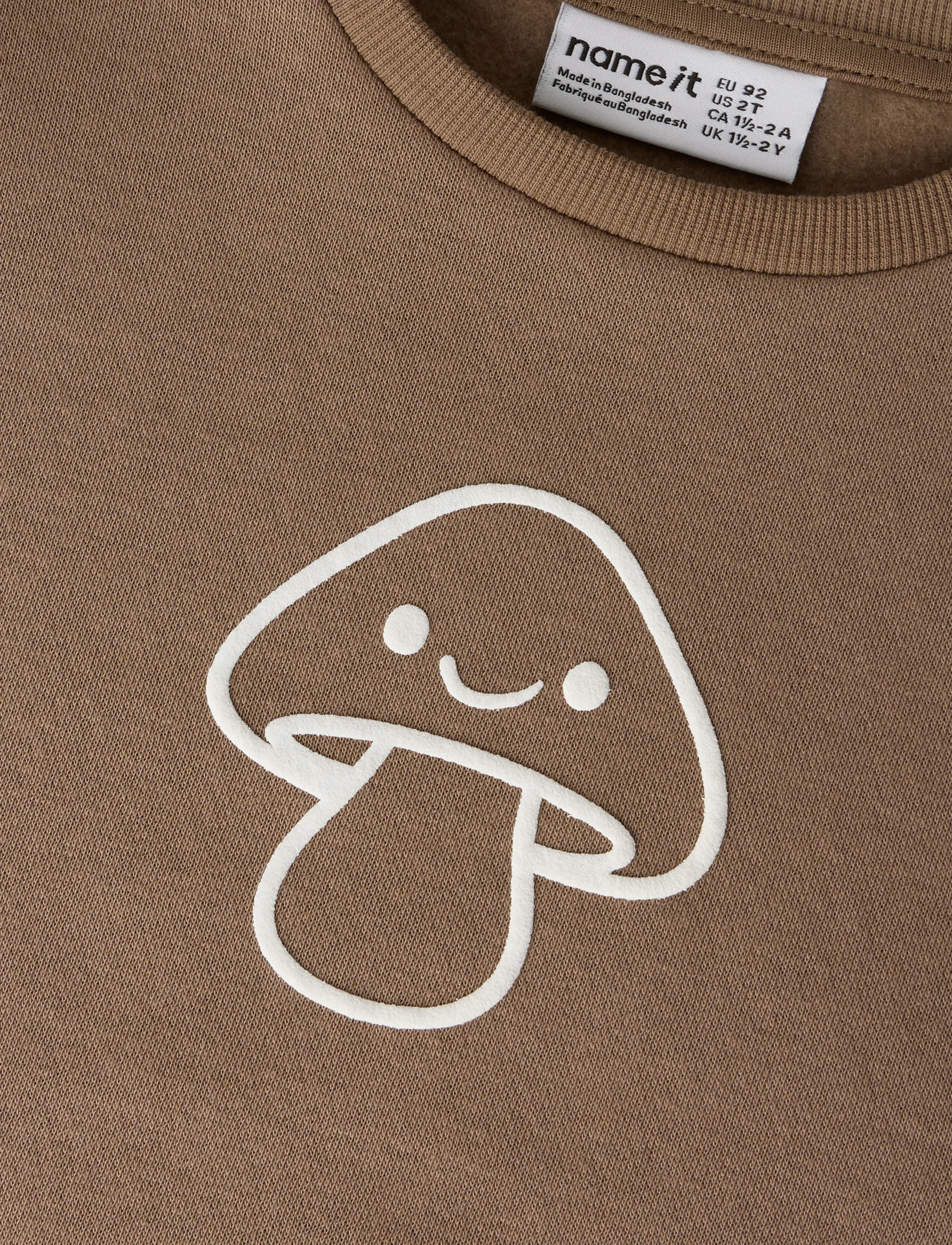 name it - NMNRILEY LS RLX SWEAT BRU NOOS - sweatshirts - brown lentil - 5