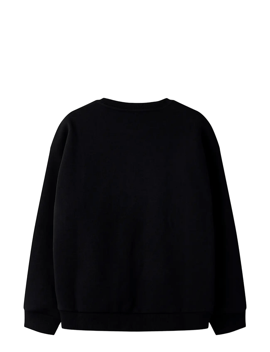 name it - NKFRIA LS RLX SWEAT BRU NOOS - sweatshirts - black - 1
