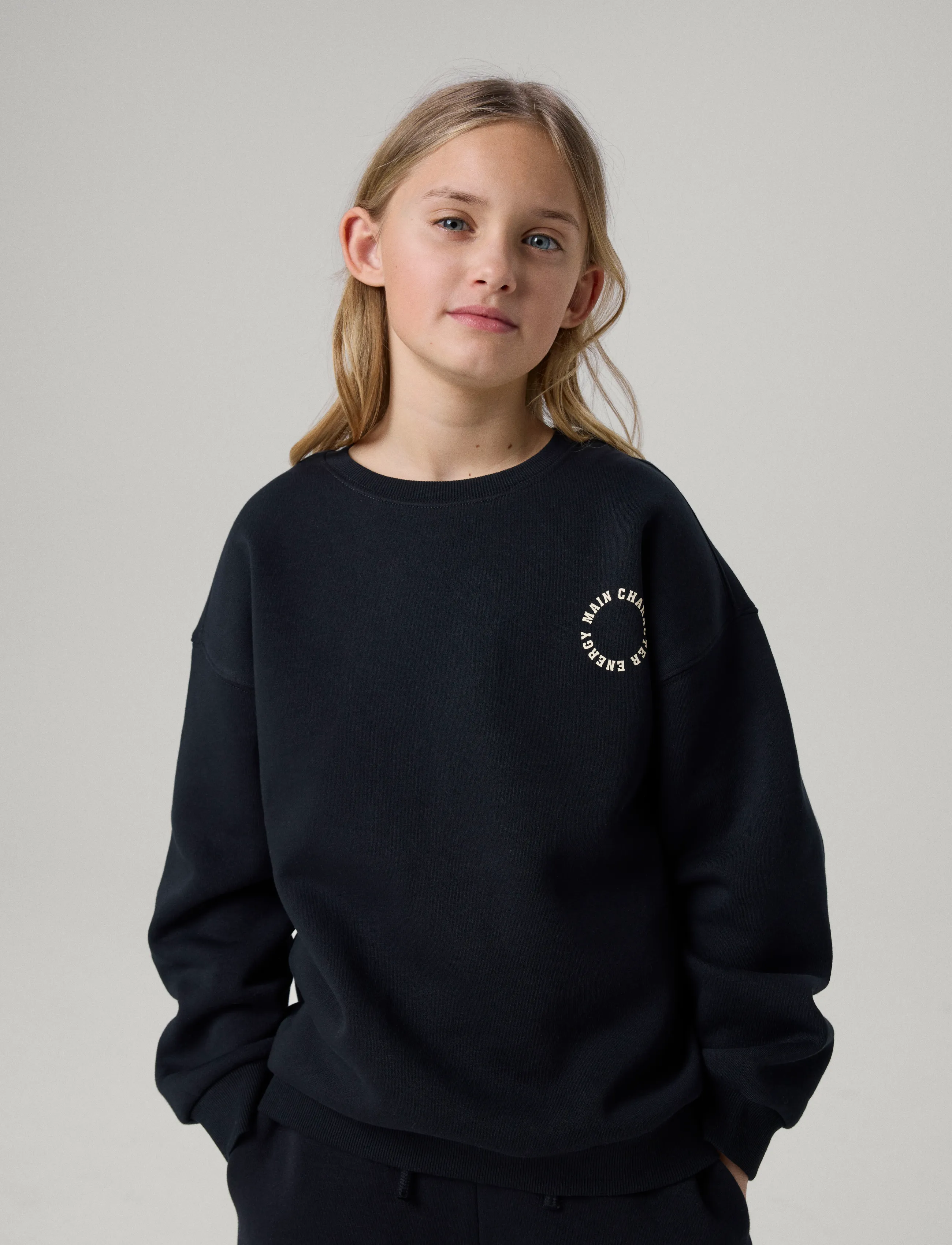 name it - NKFRIA LS RLX SWEAT BRU NOOS - sweatshirts - black - 4